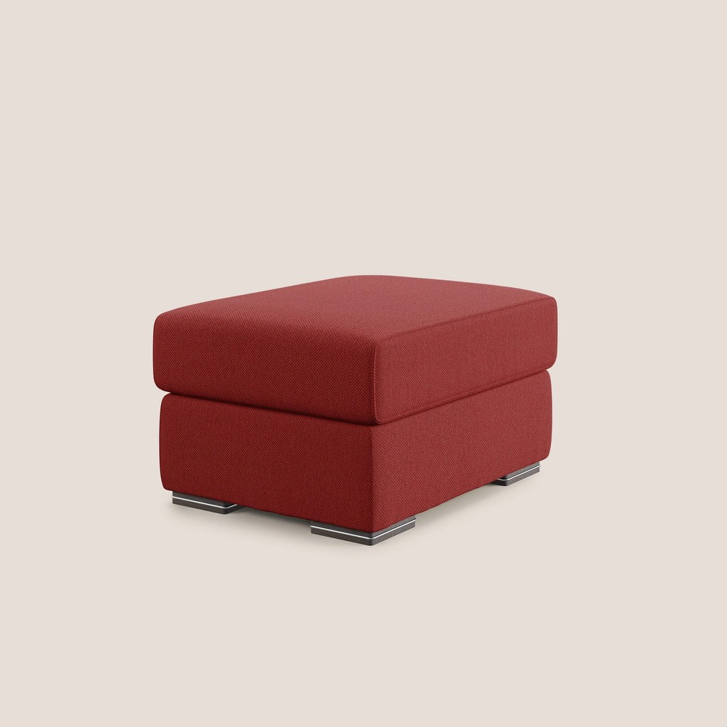 Sun pouf apribile contenitore in tessuto smacchiabile ad acqua T05 rosso
