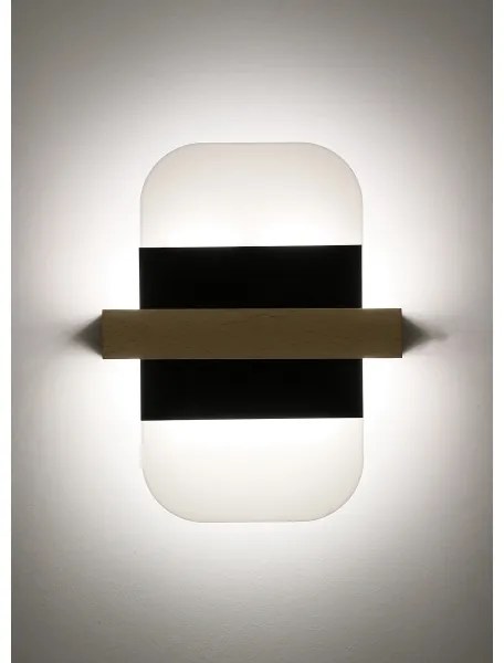 Applique a LED APRIL LED/6W/230V bianco/nero