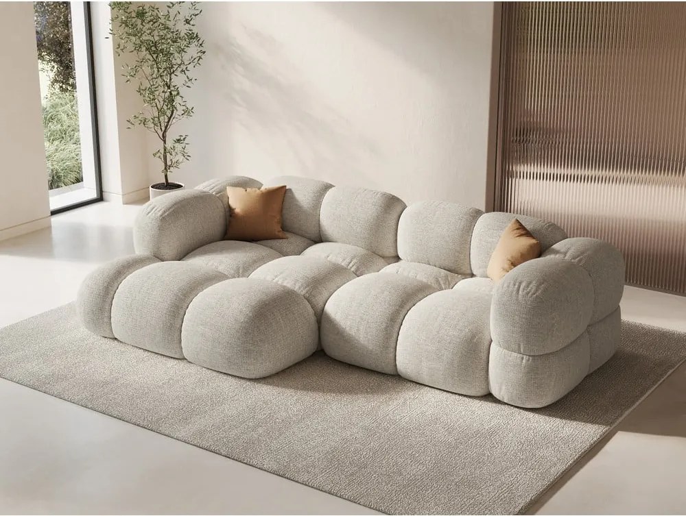 Divano angolare beige (con penisola a sinistra/con chaise lounge) Loretto – Cosmopolitan Design