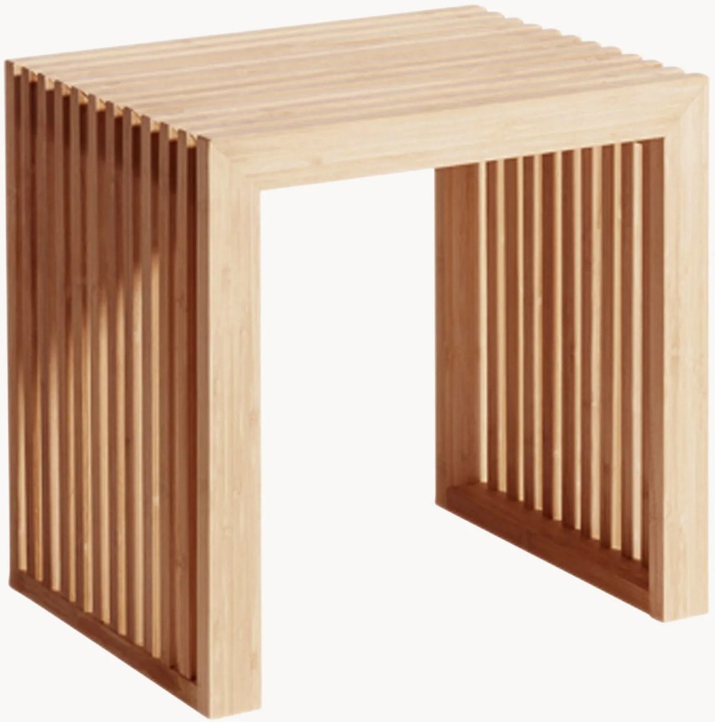 Sgabello in legno di bambù Rib