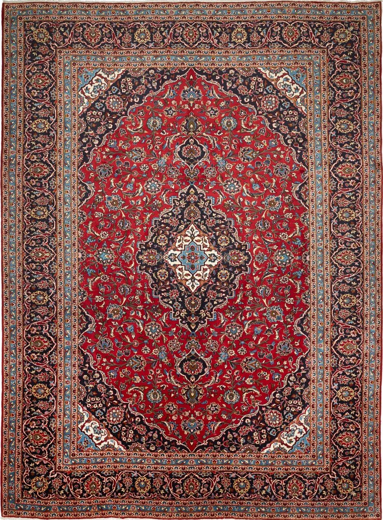 Kashan Tappeto persiano 290x400 Rosso (Iran) Annodato A Mano