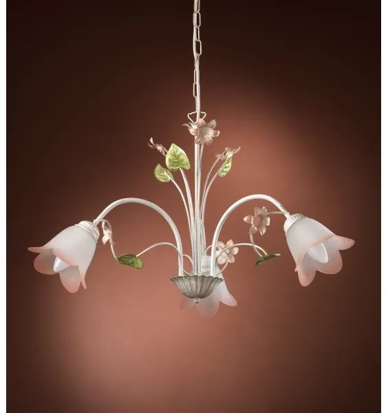 ONLI - Lampadario a sospensione con catena BOTTON DORO 3xE14/6W/230V