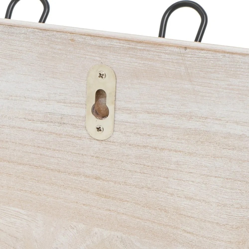 Appendiabiti da parete in legno massiccio pavlovnia - Casa Selección