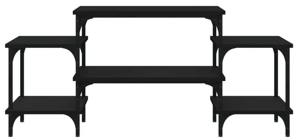 Mobile porta tv nero 117x35x52 cm in legno multistrato