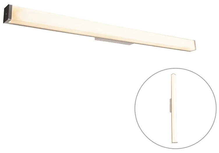 Lampada da parete per bagno moderna in acciaio 92 cm IP44 - Cascada