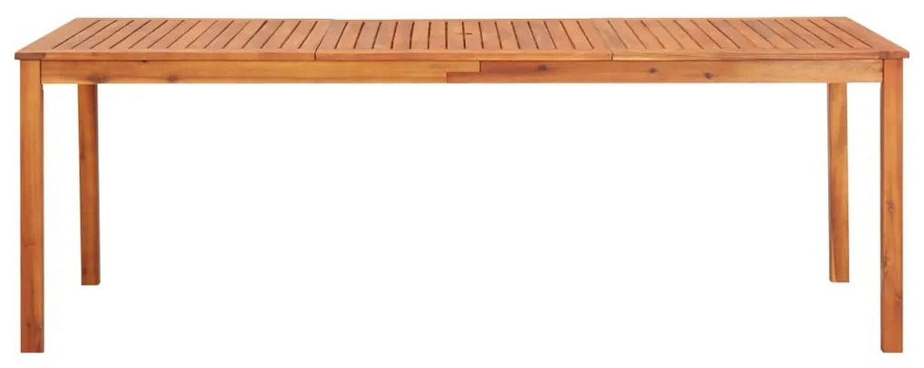 Tavolo da giardino 215x90x74 cm in legno massello di acacia