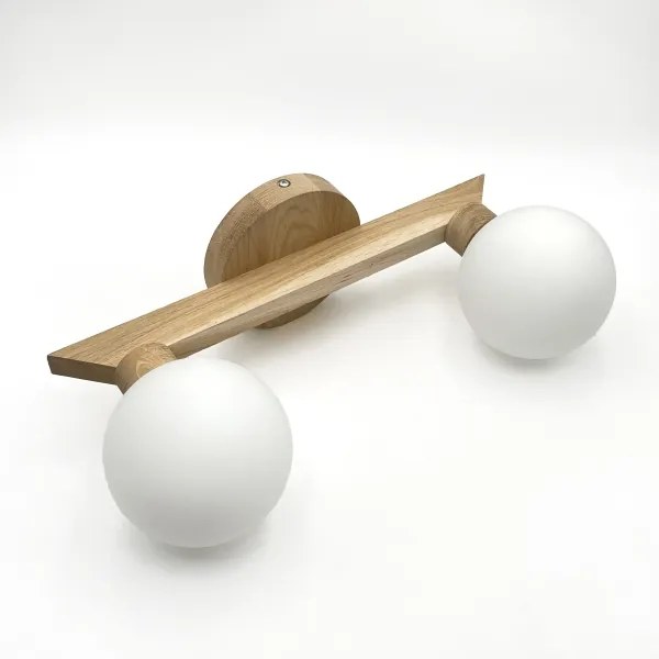 Plafoniera da soffitto ANTONIO 2xG9/5W/230V rovere/bianco