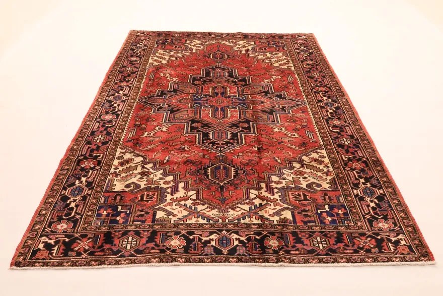 Heriz Tappeto persiano 300 x 200 Rosso (Iran) Annodato A Mano