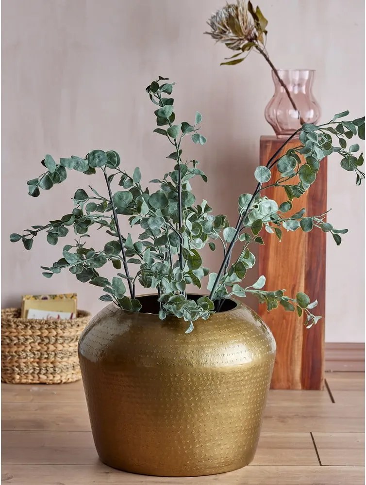 Tavolino da salotto rotondo dorato in metallo ø 50 cm Avola – Bloomingville