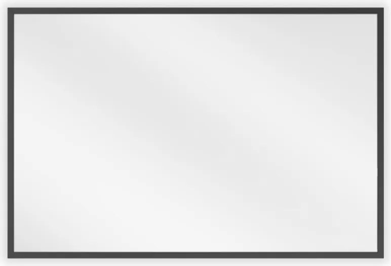 Mexen Loft specchio da bagno rettangolare 60 x 40 cm, cornice nera - 9852-060-040-000-70