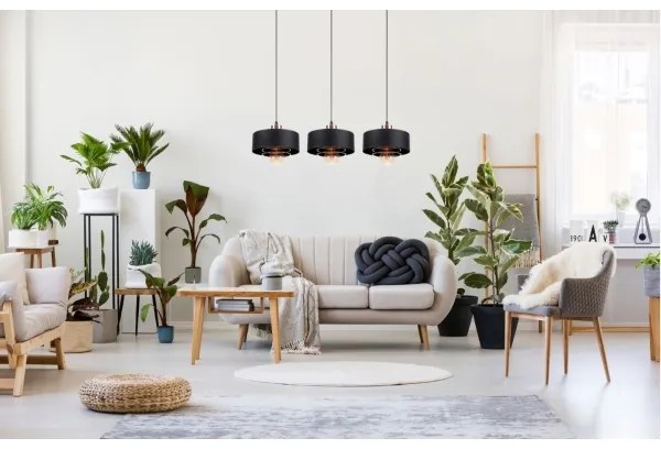 Lampadario a sospensione con filo VEST 3xE27/60W/230V