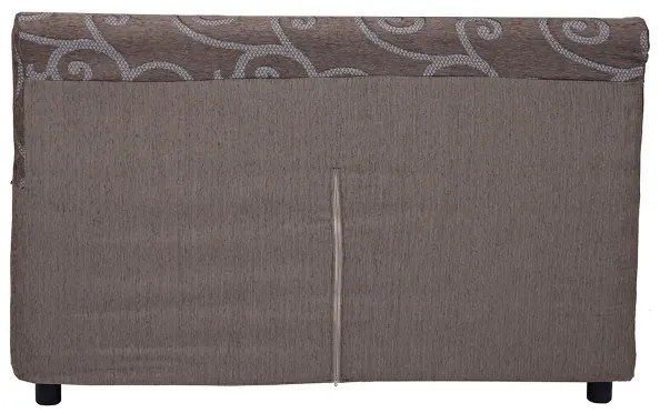 Divano 2 posti in tessuto sfoderabile DAMASCO 150 cm Marrone 2