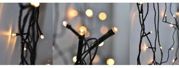 Solight 1V110-WW - Catena LED da esterno natalizia 50xLED/8 funzioni 8m IP44 bianco caldo