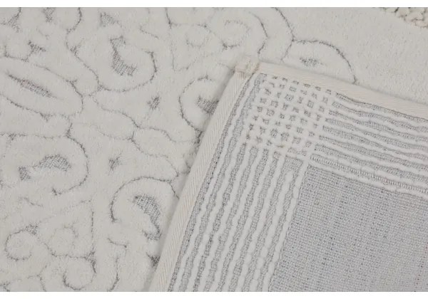 SET 2x Tappeto bagno PIANTE 60x100 cm bianco