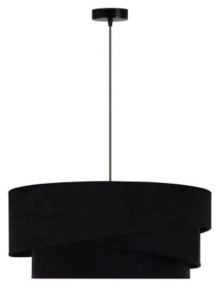 Duolla - Lampadario a sospensione con filo KOBO 1xE27/15W/230V diametro 45 cm nero/oro