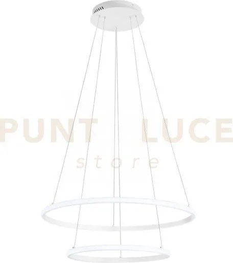 Lampadario a sospensione led axis bianca 31w 3360lm cct 3000 4000 6...