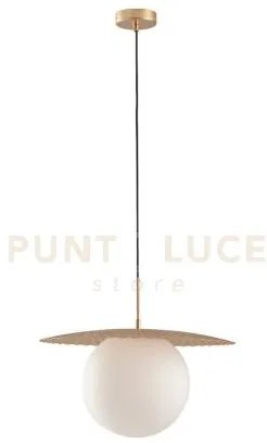 Lampadario a sospensione chaplin oro 1 luce attacco e27 45x45x159,8...