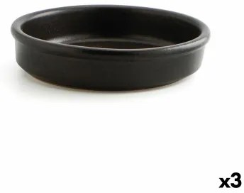 Pentola Anaflor Vulcano Argilla cotta Nero 25 cm (3 Unità)