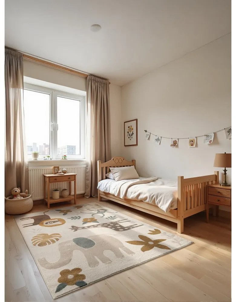 Tappeto per bambini color crema 160x235 cm Animal Safari – Hanse Home