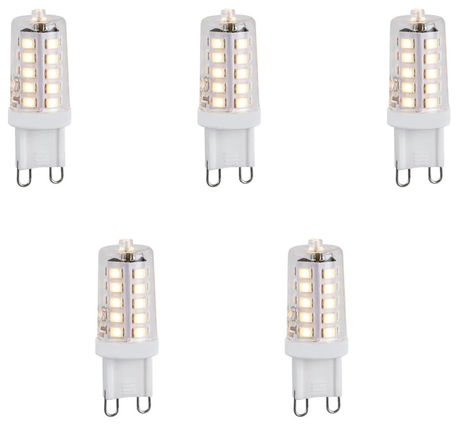 Set di 5 lampadine LED dimmerabili G9 1,2W 100lm 2700K