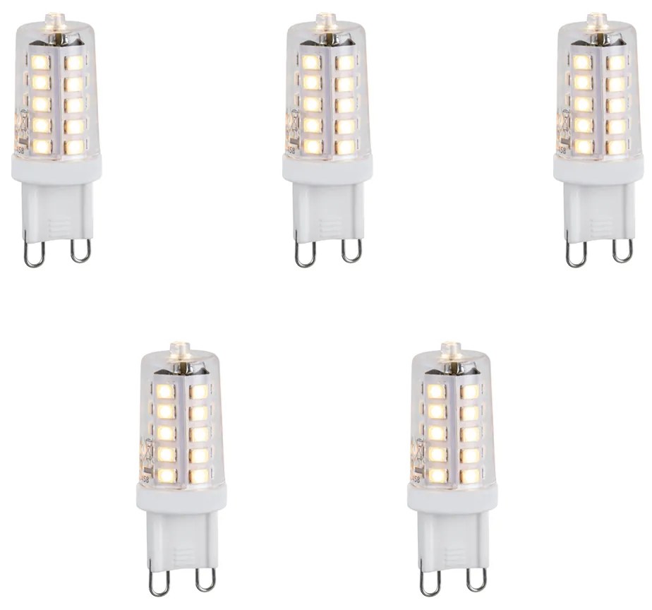 Set di 5 Lampadine LED G9 dimmerabili 1.2W 100 lm 2700K