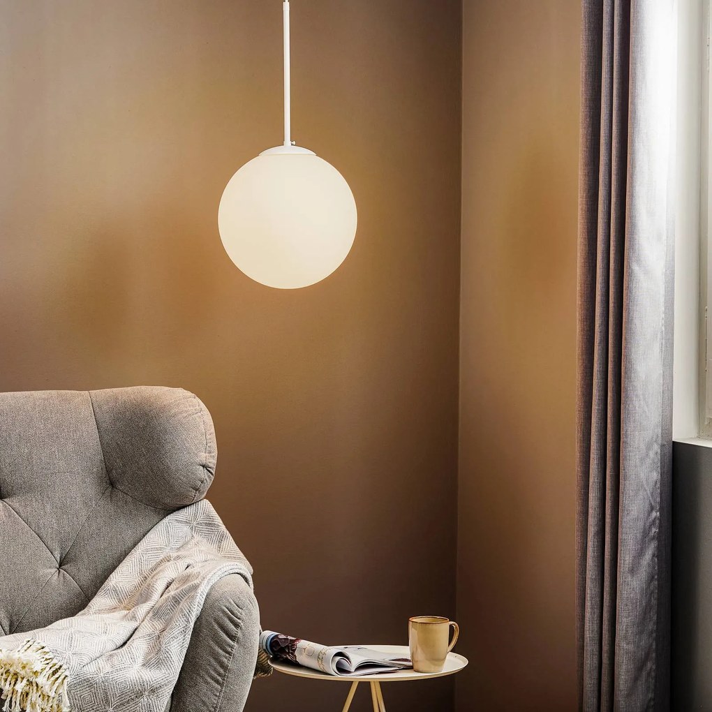 ALDEX Lampada a sospensione Dione, 1 luce, bianco, 30 cm