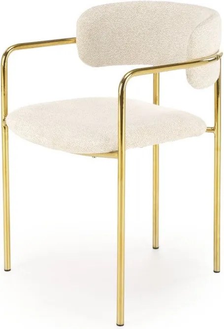 Sedia K537 crema/oro