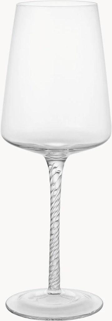Set di 4 bicchieri da vino bianco in vetro soffiato Bellevue