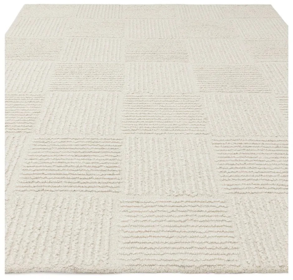 Tappeto in lana avorio tessuto a mano 200x290 cm Zennith Grid - Asiatic Carpets