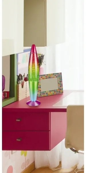 Rabalux 7008 - Lampada da tavolo per bambini GLITTER 1xE14/25W/230V