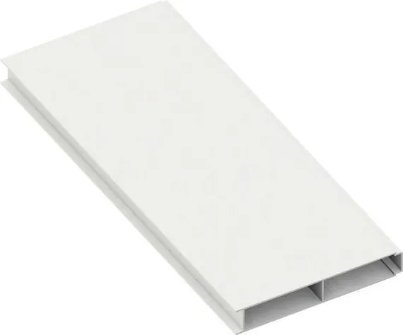 Doga per pannelli ALBA Maia aperta bianco in alluminio H 12 x L 148 cm x Sp 20 mm, 4 pezzi
