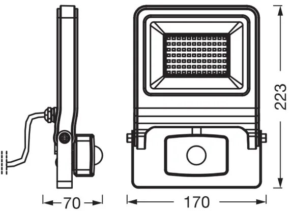 Osram - Proiettore LED con sensore ENDURA LED/50W/230V 3000K IP44