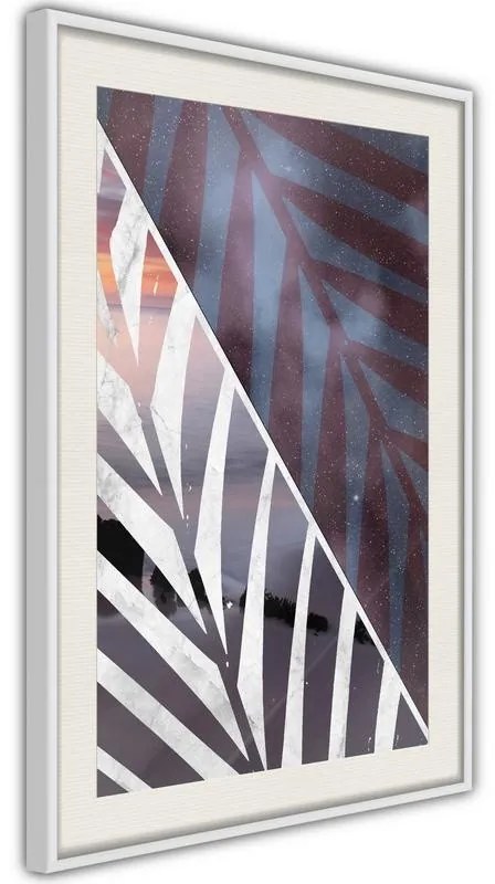 Poster  Day and Night in the Jungle  Cornice Quadri Cornice nera con pass-partout, Larghezza x Altezza Home decor 30x45