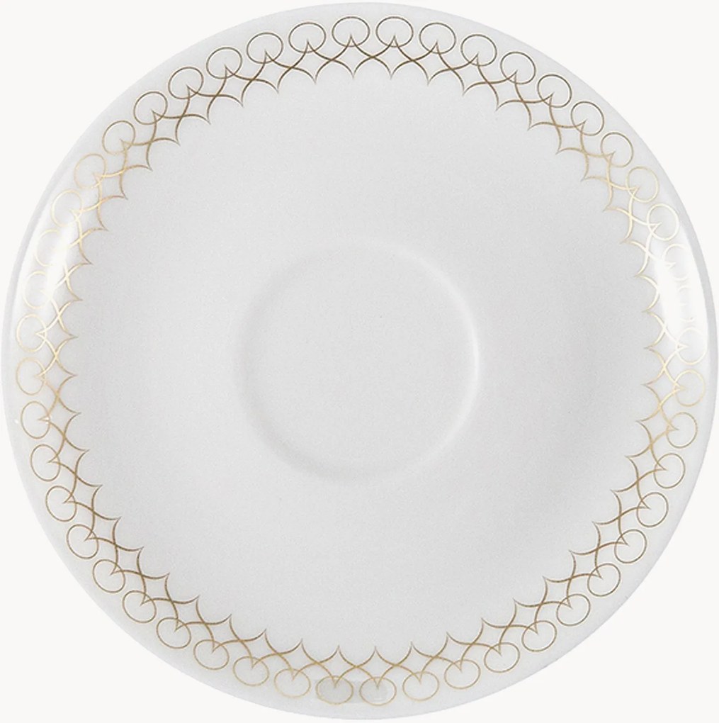Set di 6 piattini per tazzine da caffè in Bone China Jade