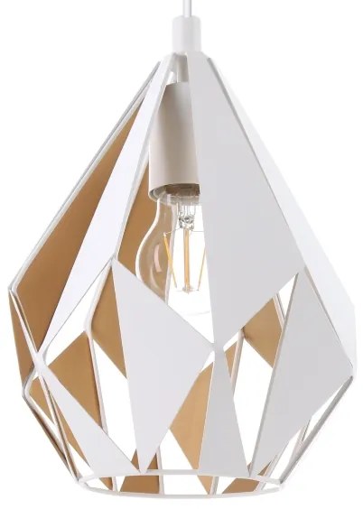 Eglo 43001 - Lampadario a sospensione con filo CARLTON 1xE27/60W/230V