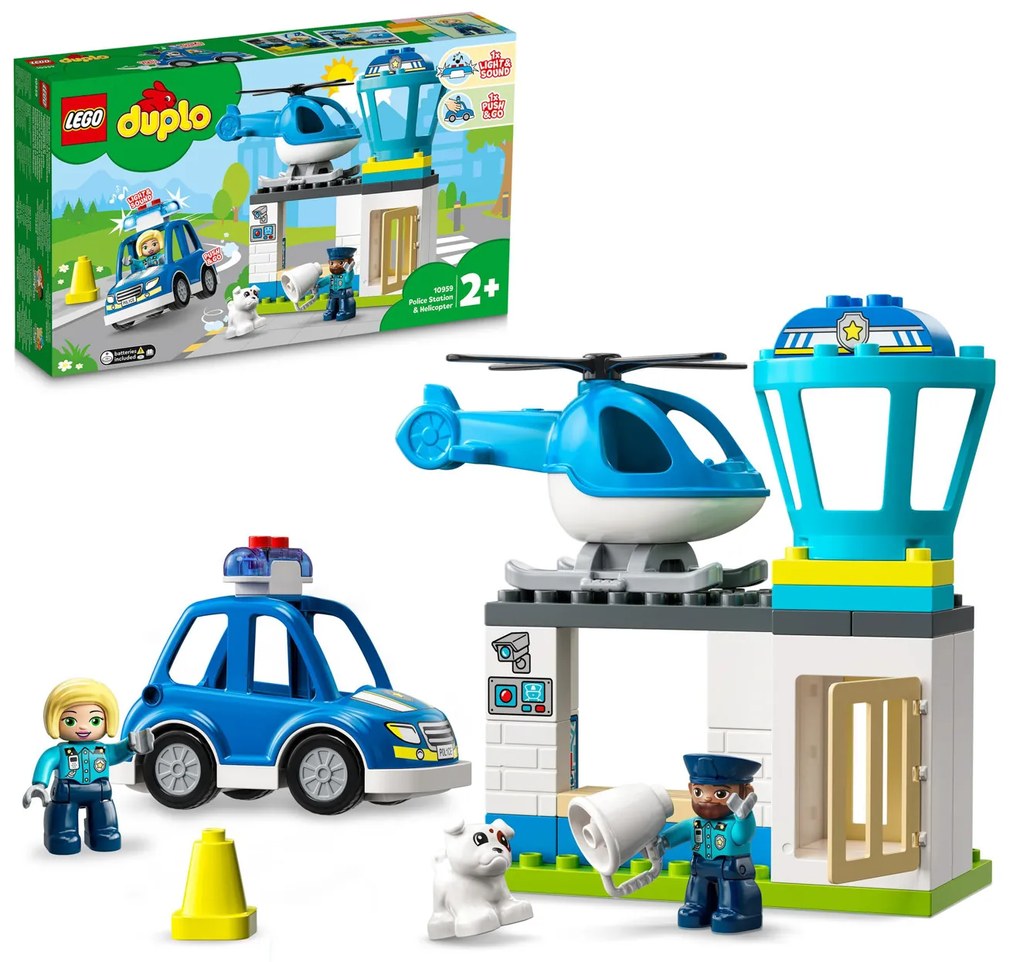 Stazione di polizia ed elicottero Lego Duplo Town