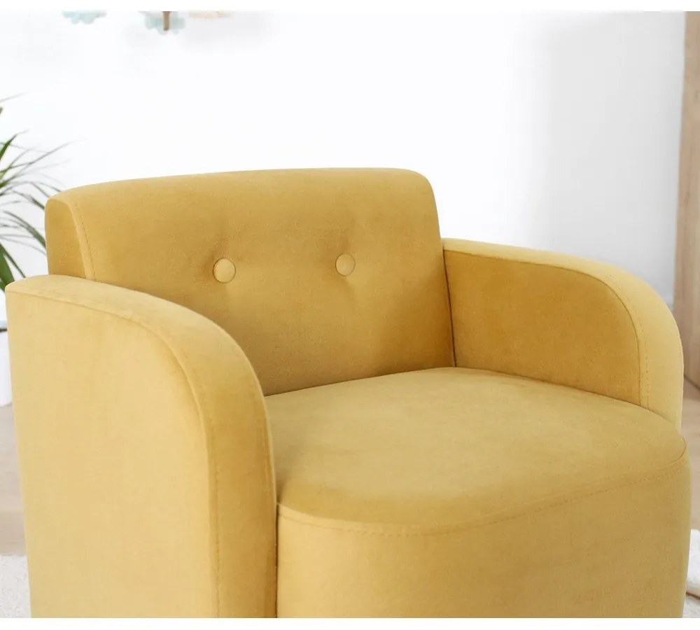 Poltrona gialla per bambini Volie - Artie