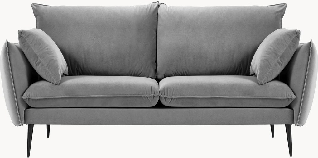 Divano 2 posti in velluto Elio, larg. 158 cm