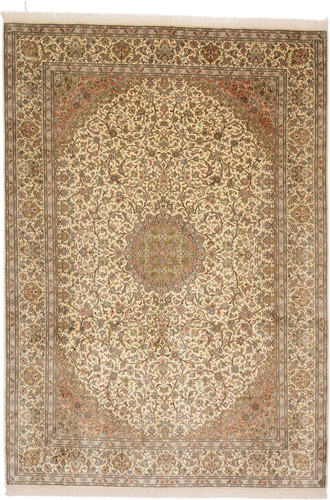 Cashmere Silk Tappeto orientale 250x180 (Indian) Annodato A Mano