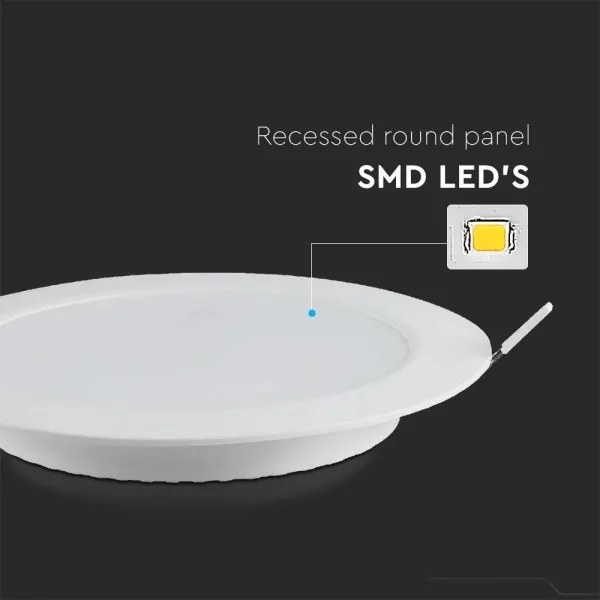 Lampada LED da incasso SAMSUNG CHIP LED/6W/230V 3000K diametro 12 cm bianco