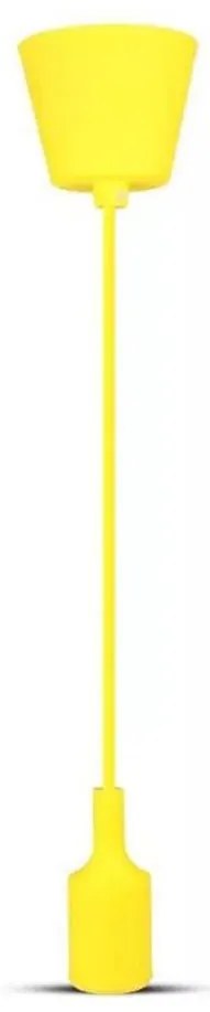 Lampadario su filo 1xE27/60W/230V giallo