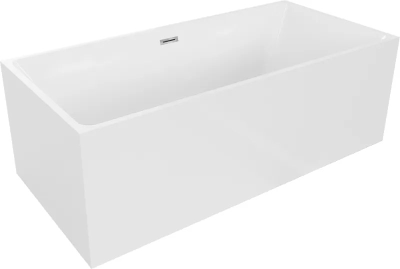 Mexen Nita vasca da bagno autoportante 170 x 80 cm, bianca, troppo pieno cromato - 52091708000-01