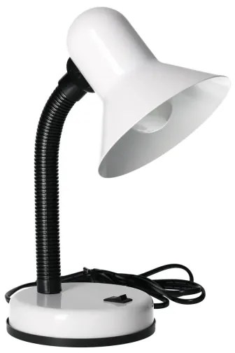 Lampada da tavolo SMIESZEK 1xE27/40W/230V bianco