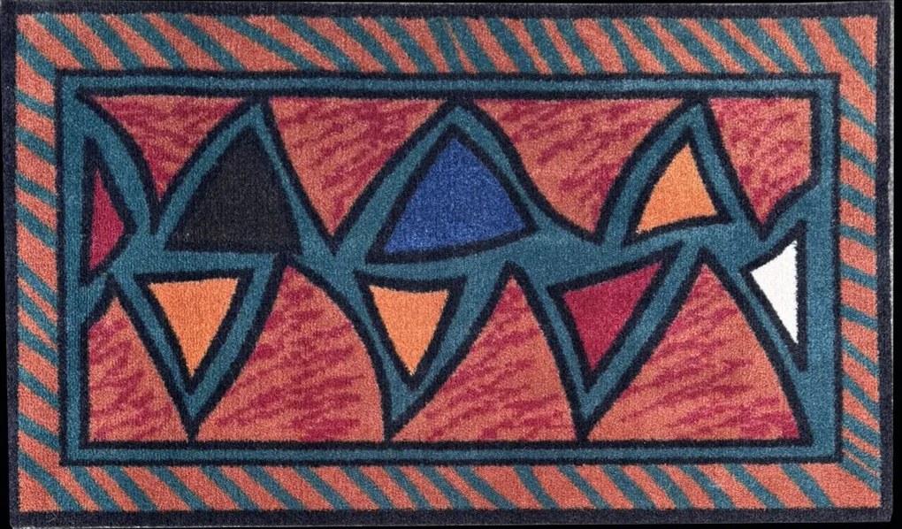 Asciugapasso Geometrico Multicolor 73x122 cm – Triangoli Moderni