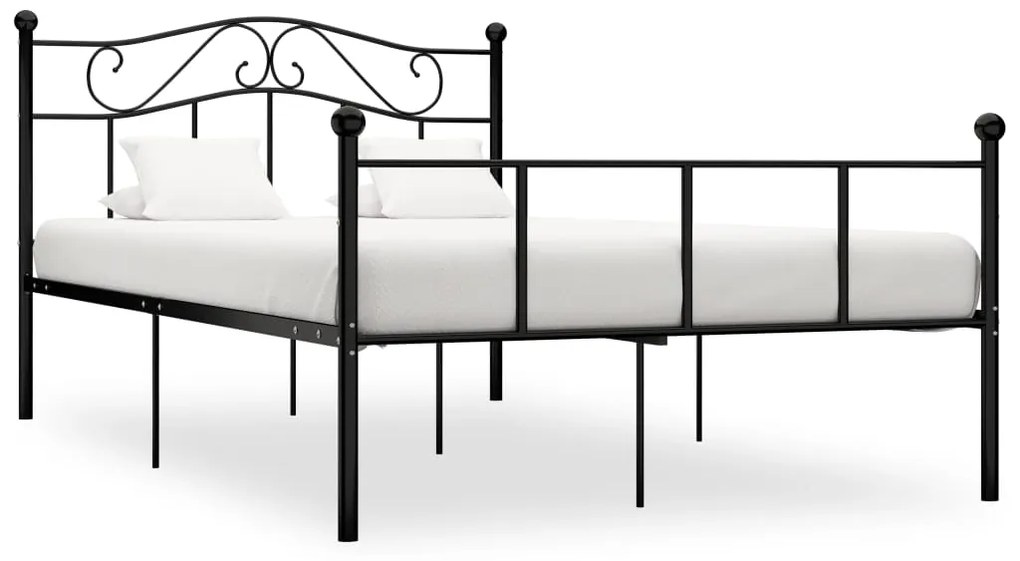 Giroletto Nero İn Metallo 160x200 Cm /