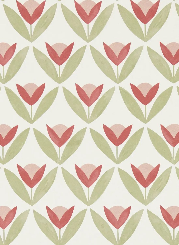 Scion Carta da parati Tulip Trellis - Berry