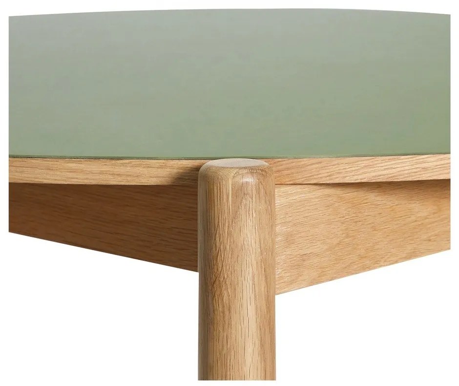 Tavolo da pranzo rotondo in rovere ø 115 cm Oblique - Hübsch