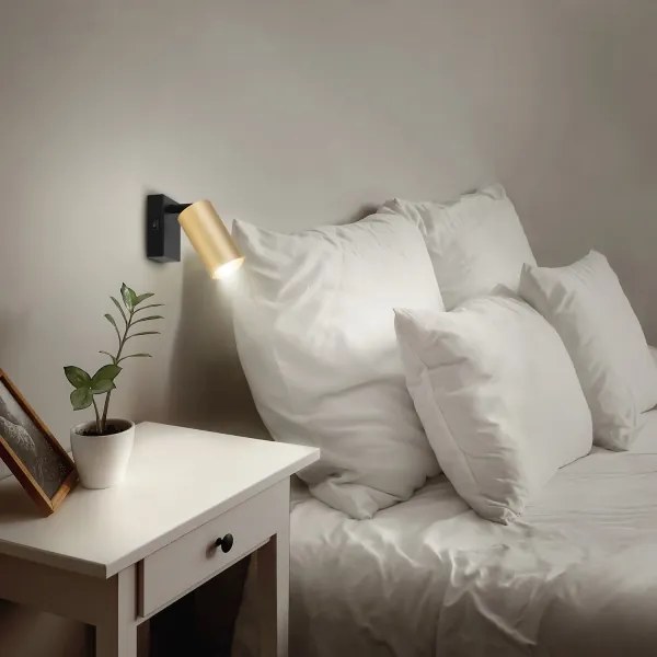 Brilagi - LED dimmerabile faretto da parete SELE 1xGU10/6,5W/230V nero/oro