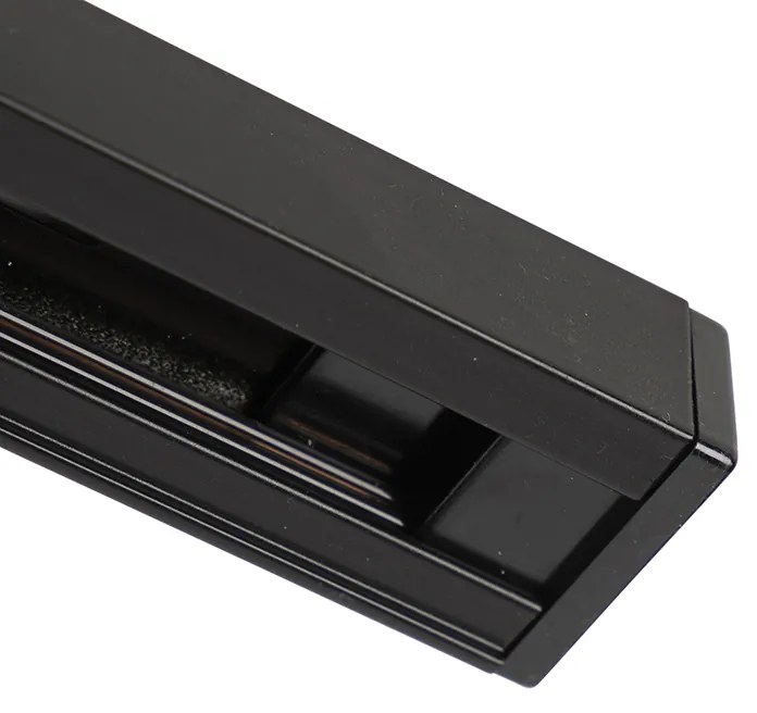 Sistema a binario con 3 faretti monofase nero con oro - Jeana