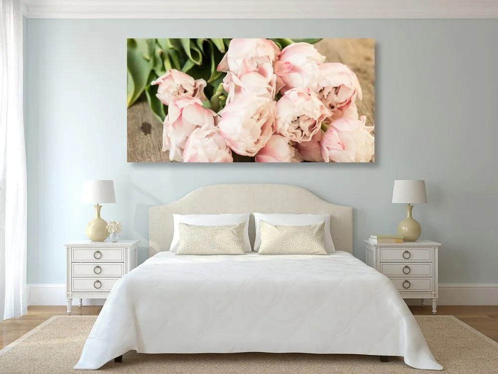 Stampa su tela – Bouquet romantico di fiori